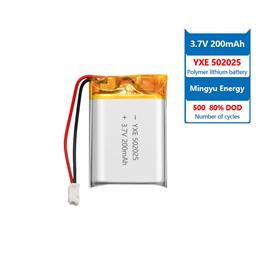 3.7 V 锂离子电池102023-400mah